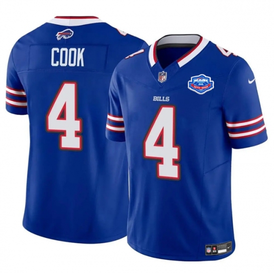 Men's Buffalo Bills #4 James Cook Blue 2025 F.U.S.E. With Farewell Vapor Untouchable Limited Football Stitched Jersey - Ujersey