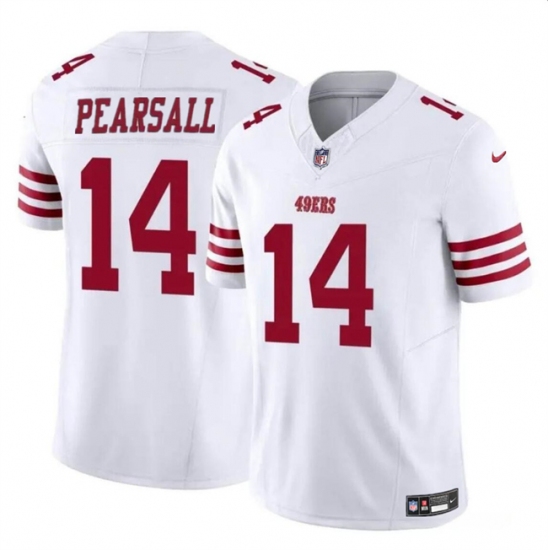 Youth San Francisco 49ers #14 Ricky Pearsall White 2024 Draft F.U.S.E. Vapor Untouchable Limited Football Stitched Jersey - Ujersey