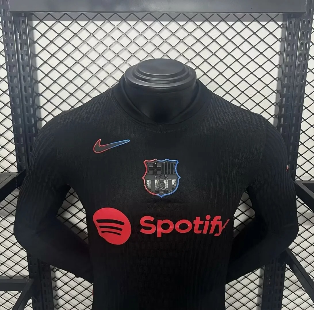 Barcelona Away Long Sleeve Soccer Jersey 2024/25