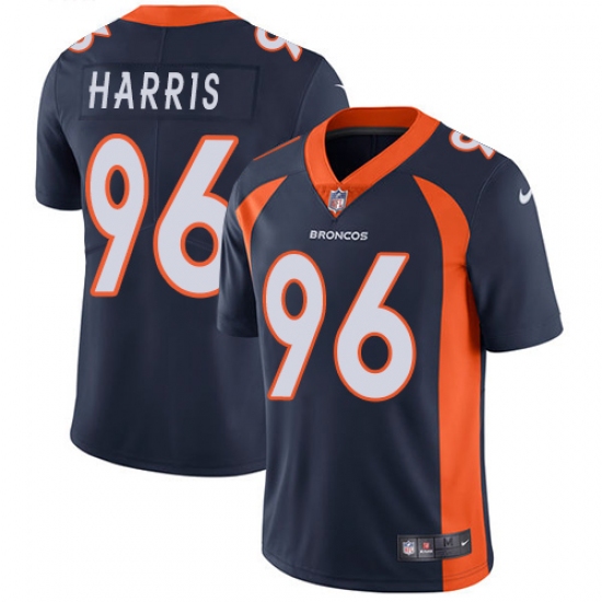 Youth Nike Denver Broncos #96 Shelby Harris Navy Blue Alternate Vapor Untouchable Elite Player NFL Jersey - Ujersey