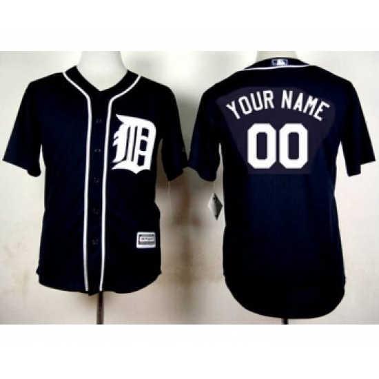 Youth Detroit Tigers Customized 2015 Navy Blue Jersey - Ujersey