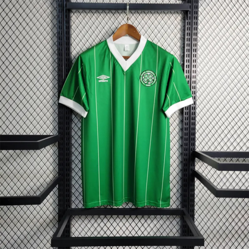 Celtic Retro Soccer Jersey Home Custom Shirt 1984/86 - ujerseystore