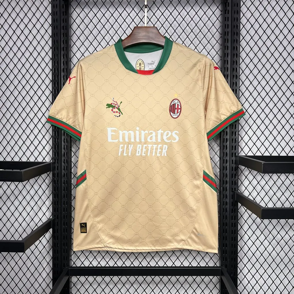AC Milan Soccer Jersey Gucci Co-branded Custom Shirt 2024/25 - ujerseystore