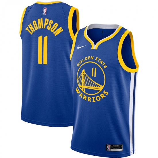 Men's Golden State Warriors #11 Klay Thompson Nike Royal 2020-21 Swingman Jersey - Ujersey