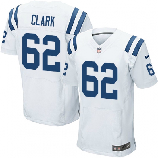 Men's Nike Indianapolis Colts #62 Le'Raven Clark Elite White NFL Jersey - Ujersey