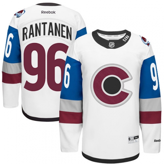Men's Reebok Colorado Avalanche #96 Mikko Rantanen Authentic White 2016 Stadium Series NHL Jersey