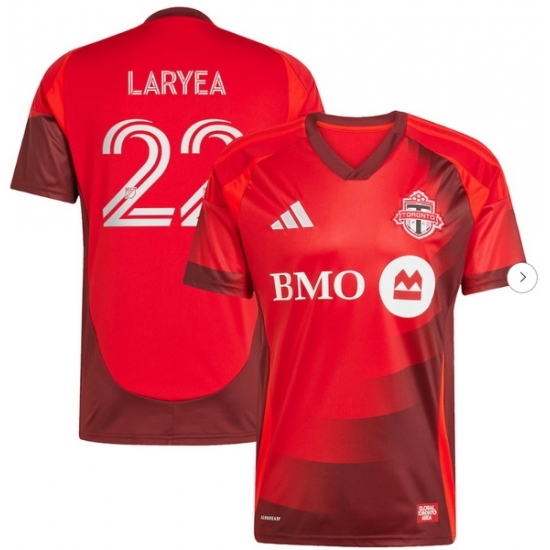 Men's Toronto FC Richie Laryea adidas Red 2025 Club Kit Replica Player Jersey - Ujersey