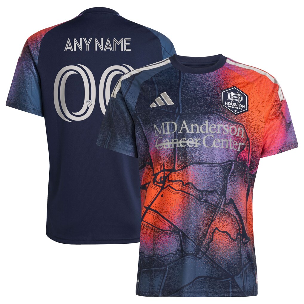 Men's Houston Dynamo FC adidas Blue 2026 Mission Control Replica Custom Jersey - Ujersey
