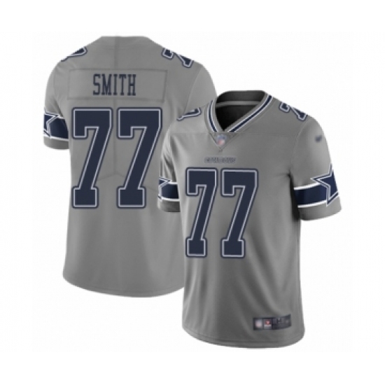 Youth Dallas Cowboys #77 Tyron Smith Limited Gray Inverted Legend Football Jersey - Ujersey