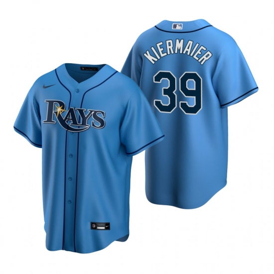 Men's Nike Tampa Bay Rays #39 Kevin Kiermaier Light Blue Alternate Stitched Baseball Jersey - Ujersey
