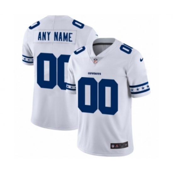 Men's Dallas Cowboys Customized White Team Logo Cool Edition Jersey - Ujersey