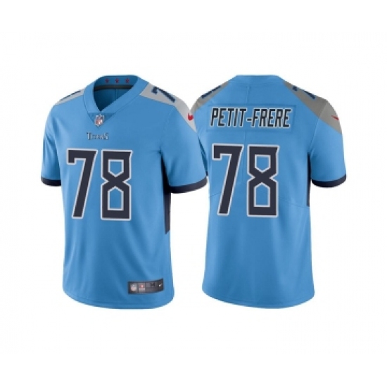 Men's Tennessee Titans #78 Nicholas Petit-Frere Blue Vapor Untouchable Stitched Jersey - Ujersey