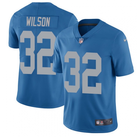 Youth Nike Detroit Lions #32 Tavon Wilson Elite Blue Alternate NFL Jersey - Ujersey
