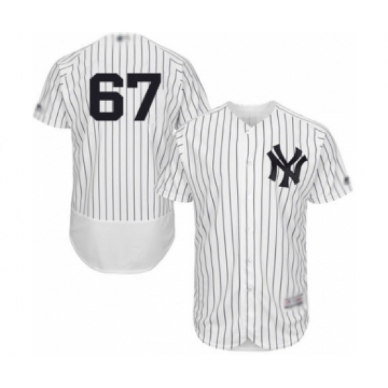 Men's New York Yankees #67 Nestor Cortes Jr. White Home Flex Base Authentic Collection Baseball Player Jersey - Ujersey