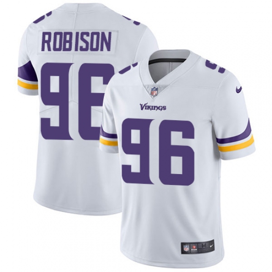 Men's Nike Minnesota Vikings #96 Brian Robison White Vapor Untouchable Limited Player NFL Jersey - Ujersey