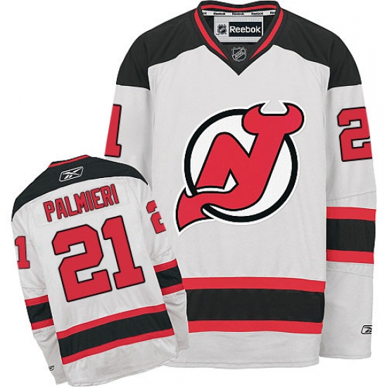Women's Reebok New Jersey Devils #21 Kyle Palmieri Authentic White Away NHL Jersey - Ujersey