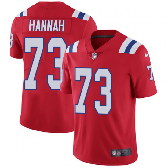 Youth Nike New England Patriots #73 John Hannah Red Alternate Vapor Untouchable Limited Player NFL Jersey - Ujersey