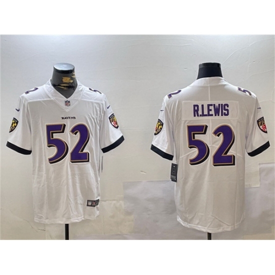 Men's Baltimore Ravens #52 Ray Lewis White Vapor Untouchable Limited Football Jersey - Ujersey