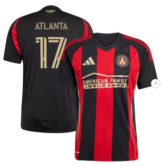 Men's Atlanta United FC #17 adidas Black 2025 The Connector Replica Player Jersey - Ujersey