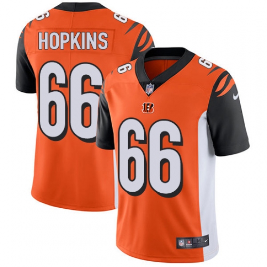 Youth Nike Cincinnati Bengals #66 Trey Hopkins Orange Alternate Vapor Untouchable Limited Player NFL Jersey - Ujersey