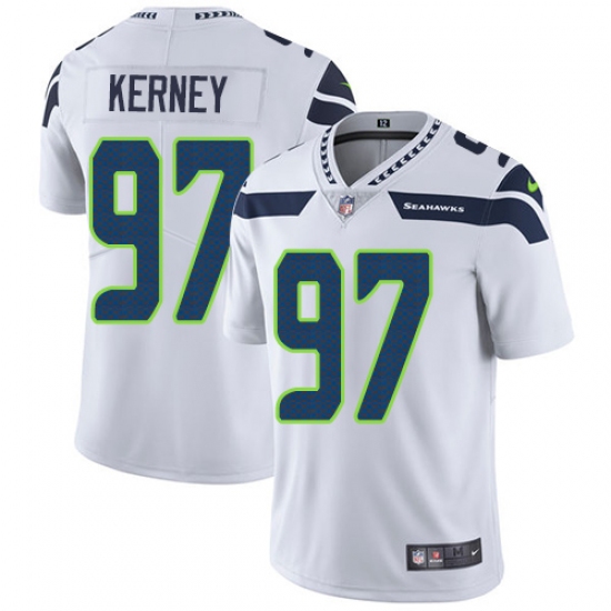 Men's Nike Seattle Seahawks #97 Patrick Kerney White Vapor Untouchable Limited Player NFL Jersey - Ujersey