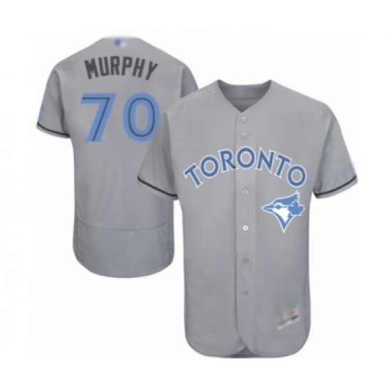Men's Toronto Blue Jays #70 Patrick Murphy Authentic Gray 2016 Father's Day Fashion Flex Base Baseball Player Jersey - Ujersey