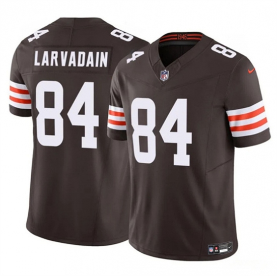 Men's Cleveland Browns #84 Gage Larvadain Brown 2025 F.U.S.E. Vapor Limited Football Stitched Jersey - Ujersey