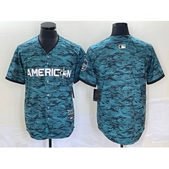 Men's Nike Los Angeles Angels Blank Teal 2023 All Star Cool Base Stitched Jersey - Ujersey