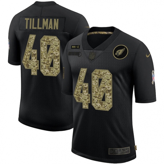 Men's Arizona Cardinals #40 Pat Tillman Camo 2020 Salute To Service Limited Jersey - Ujersey