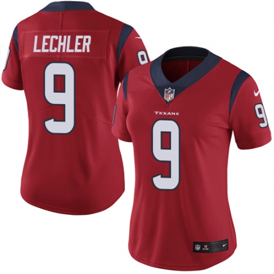 Women's Nike Houston Texans #9 Shane Lechler Limited Red Alternate Vapor Untouchable NFL Jersey - Ujersey