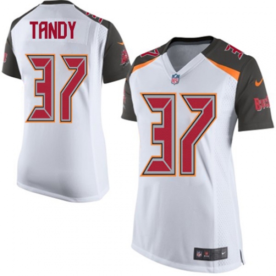 Women's Nike Tampa Bay Buccaneers #37 Keith Tandy Game White NFL Jersey - Ujersey