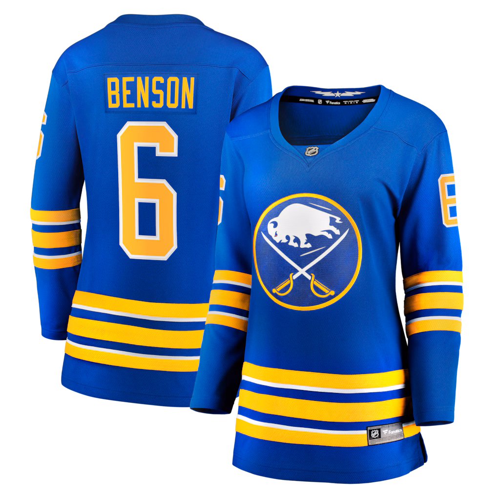 Women's Buffalo Sabres Zach Benson Fanatics Royal Home Breakaway Jersey - ujerseystore