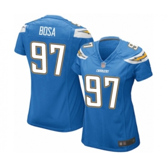 Women's Los Angeles Chargers #97 Joey Bosa Game Electric Blue Alternate Football Jersey - Ujersey