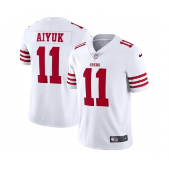 Men's San Francisco 49ers #11 Brandon Aiyuk 2022 New White Vapor Untouchable Stitched Jersey - Ujersey