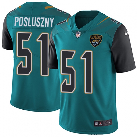 Youth Nike Jacksonville Jaguars #51 Paul Posluszny Teal Green Team Color Vapor Untouchable Limited Player NFL Jersey - Ujersey
