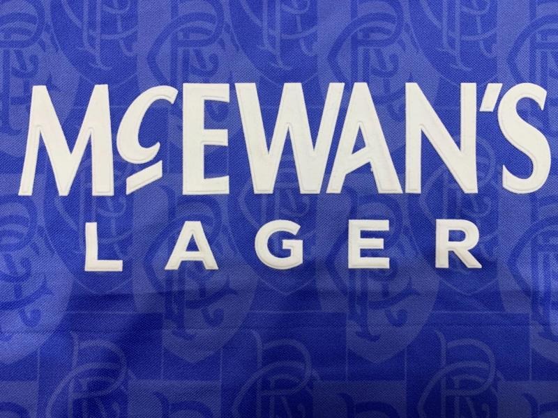 Rangers FC Retro Soccer Jersey Home Custom Shirt 1996-97 - Ujersey NHL