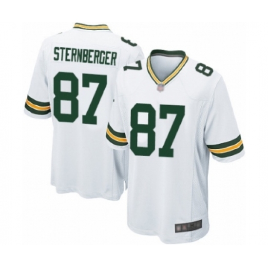 Men's Green Bay Packers #87 Jace Sternberger Game White Football Jersey - Ujersey