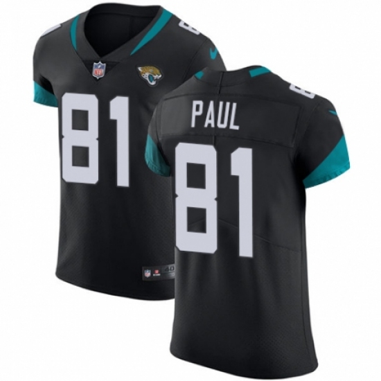 Men's Nike Jacksonville Jaguars #81 Niles Paul Teal Green Team Color Vapor Untouchable Elite Player NFL Jersey - Ujersey
