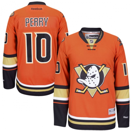 Women's Reebok Anaheim Ducks #10 Corey Perry Authentic Orange Third NHL Jersey - Ujersey