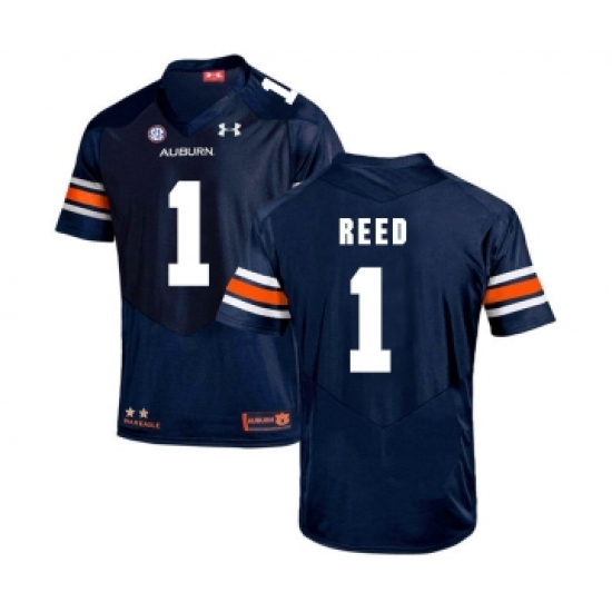 Auburn Tigers 1 Trovon Reed Navy College Football Jersey - Ujersey