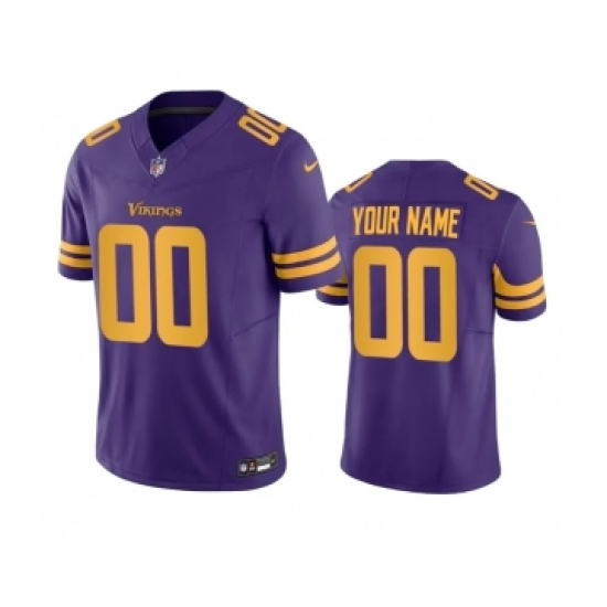 Men's Minnesota Vikings Active Player Custom Purple 2023 F.U.S.E. Color Rush Stitched Jersey - Ujersey