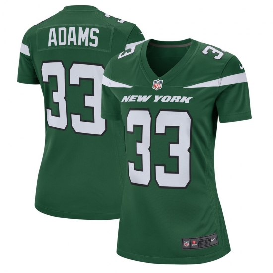Women's New York Jets #33Jamal Adams Nike Green Player Game Jersey - Ujersey