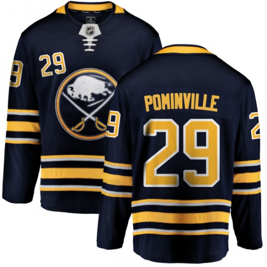 Youth Buffalo Sabres #29 Jason Pominville Fanatics Branded Navy Blue Home Breakaway NHL Jersey - Ujersey
