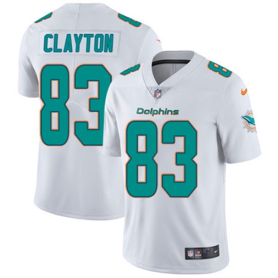 Youth Nike Miami Dolphins #83 Mark Clayton White Vapor Untouchable Limited Player NFL Jersey - Ujersey