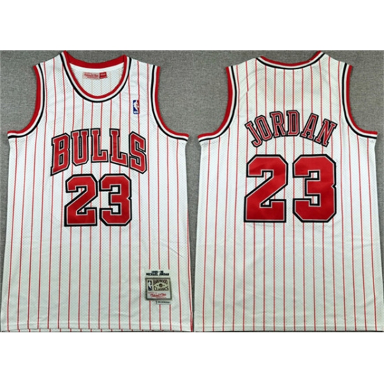 Men's Chicago Bulls #23 Michael Jordan White Stitched Basketball Jersey - Ujersey