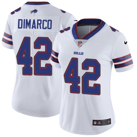 Women's Nike Buffalo Bills #42 Patrick DiMarco Elite White NFL Jersey - Ujersey