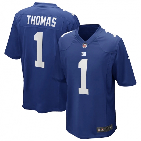 Men's New York Giants #1 Andrew Thomas Nike Royal 2020 NFL Draft First Round Pick Game Jersey.webp - Ujersey