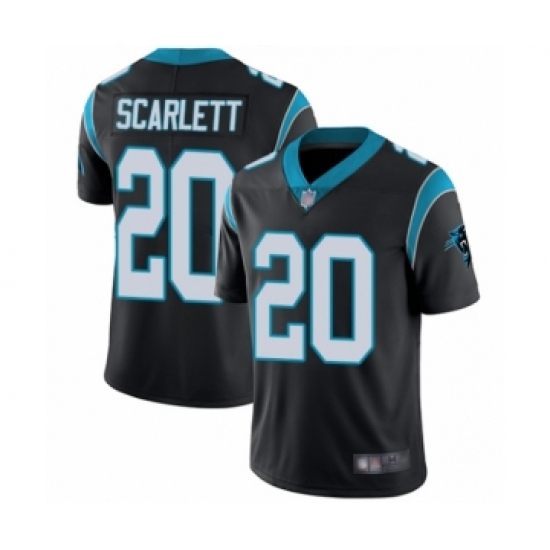 Youth Carolina Panthers #20 Jordan Scarlett Black Team Color Vapor Untouchable Limited Player Football Jersey - Ujersey