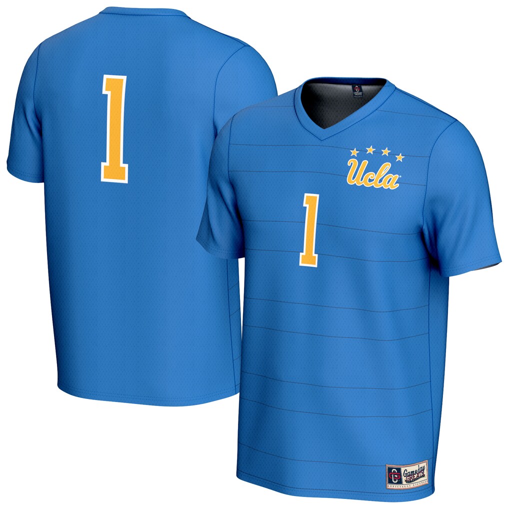 Youth GameDay Greats #1 Blue UCLA Bruins Collegiate Men's Soccer Fashion Jersey - U-jersey