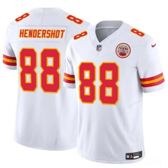 Men's Kansas City Chiefs #88 Peyton Hendershot White 2024 F.U.S.E Vapor Untouchable Limited Stitched Football Jersey - Ujersey